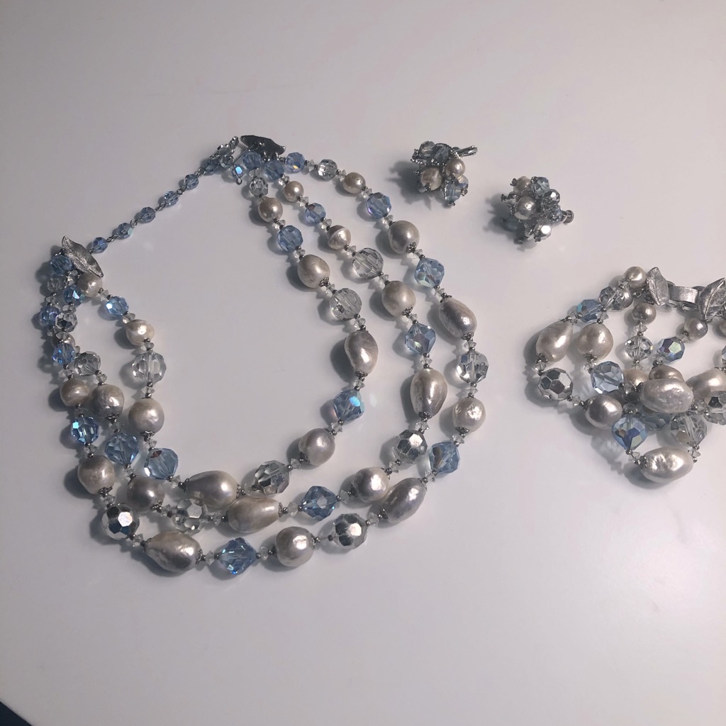 Vintage Vendome Set: Necklace, Bracelet & Earrings